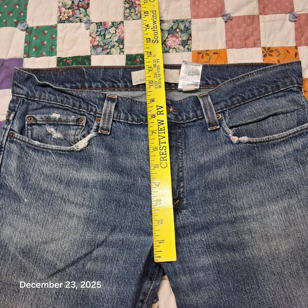 Levi's 511 Blue Jeans Men 36x30 Slim Fit Skinny Leg Denim Pants‎ Stone Wash